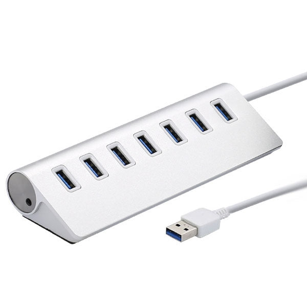 High Speed 5Gbps 7 Ports USB 3.0 HUB Portable Aluminum USB Splitter, Support 2TB