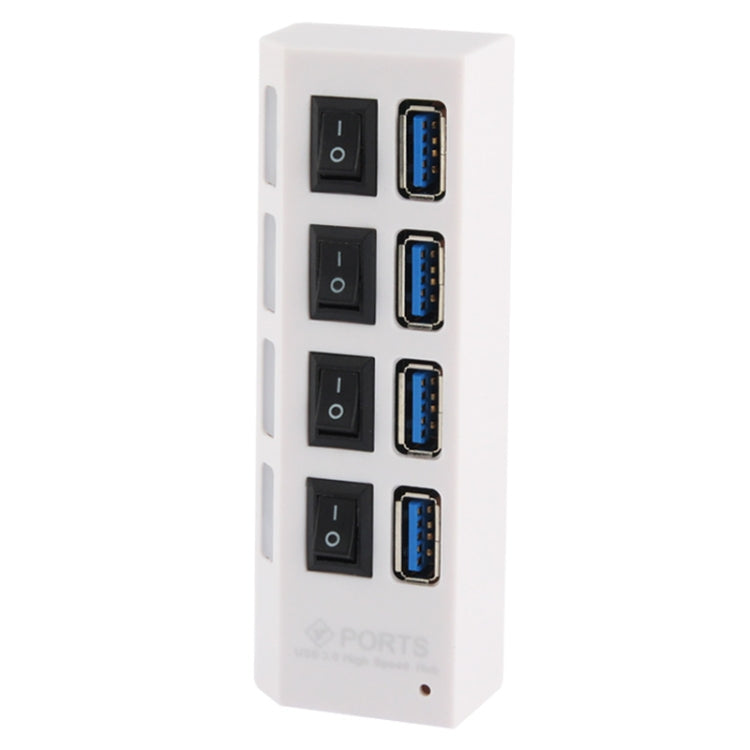 4 Ports USB 3.0 HUB, Super Speed 5Gbps, Plug and Play, Support 1TB