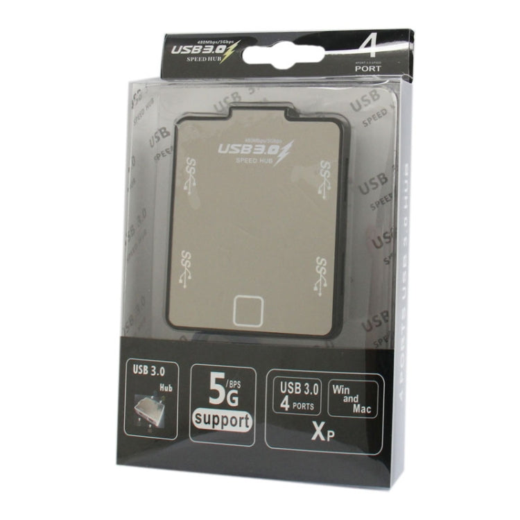 4-Port USB 3.0 HUB, Super Speed 5Gbps, Plug and Play