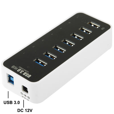 7 Ports USB 3.0 HUB, Super Speed 5Gbps, Plug and Play (BW-U3037A)