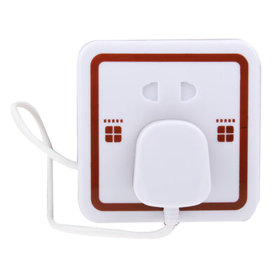 Creative Rechargeable 12 LED Socket Desk Nightlight Lamp (US Plug)(Brown)