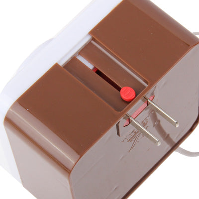 Creative Rechargeable 12 LED Socket Desk Nightlight Lamp (US Plug)(Brown)