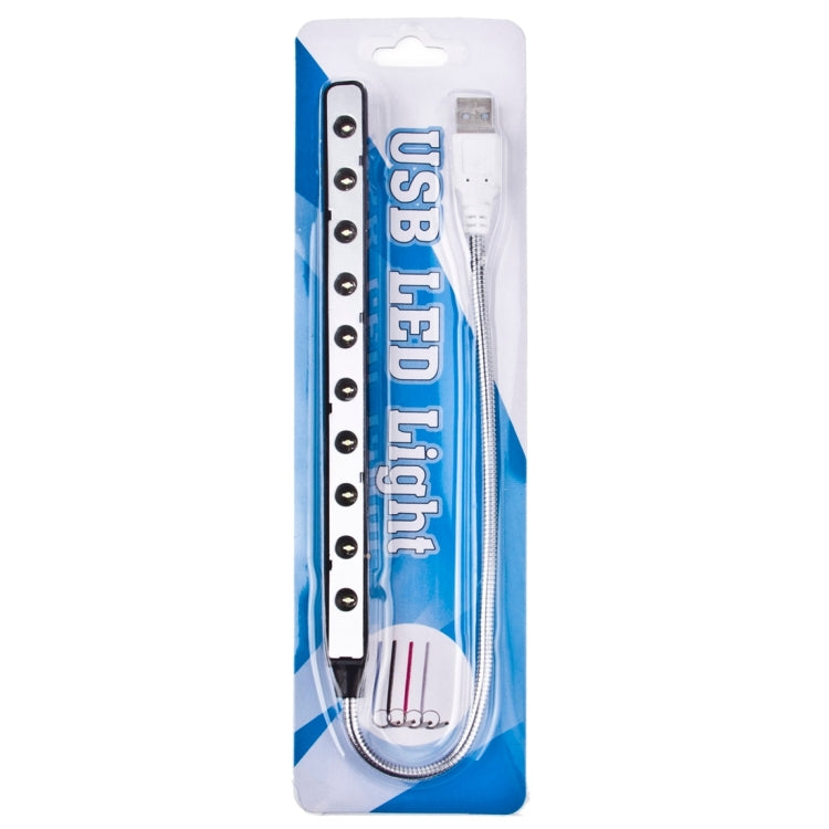 10 LED USB Portable Light Lamp for Laptop Notebook PC(Black)