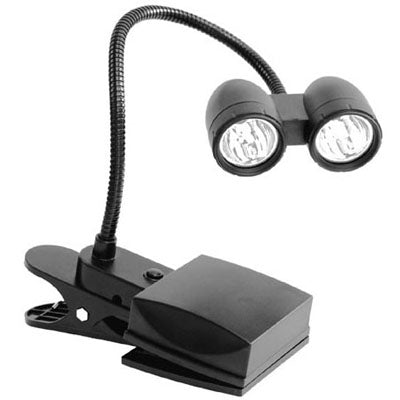 Bright Eyes Travel 2 LED Clip Reading Lamp(Black)