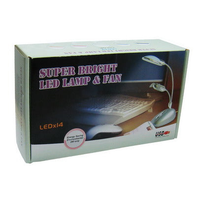 USB 9 LED Super Light Lamp for Desktop PC Laptop(White)