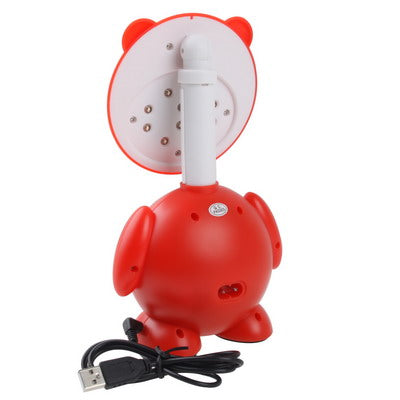 USB Powered Cartoon Panda 10 LED Desk Lamp with Mirror