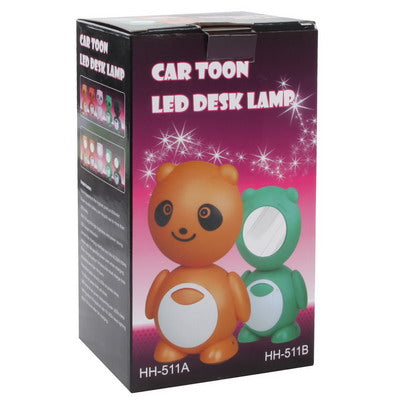 USB Powered Cartoon Panda 10 LED Desk Lamp with Mirror