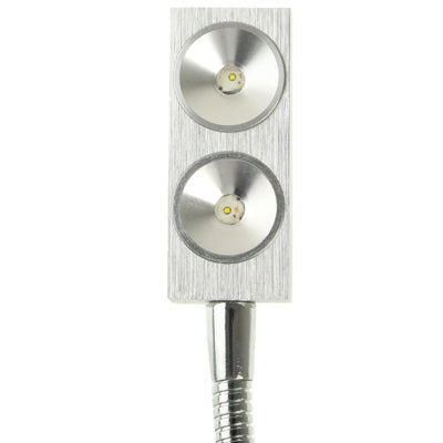 2 x 1W USB LED Table Lamp with Clip and Switch
