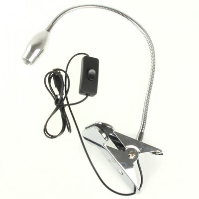 1 x 3W USB LED Table Lamp with Clip and Switch