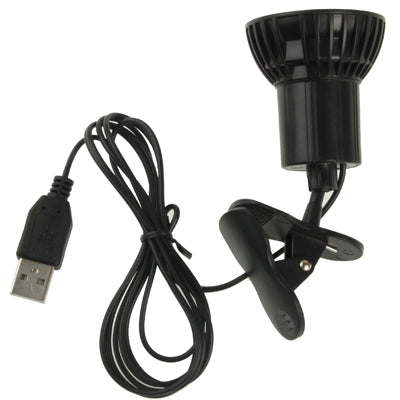 USB Clip Super Bright 6 LED Light, Cable: 1.5m (998C-6LED)(Black)