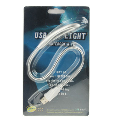 USB Laptop LED Light, Metal Flexible Tube, 3 LED, Metal Tube: Around 28cm