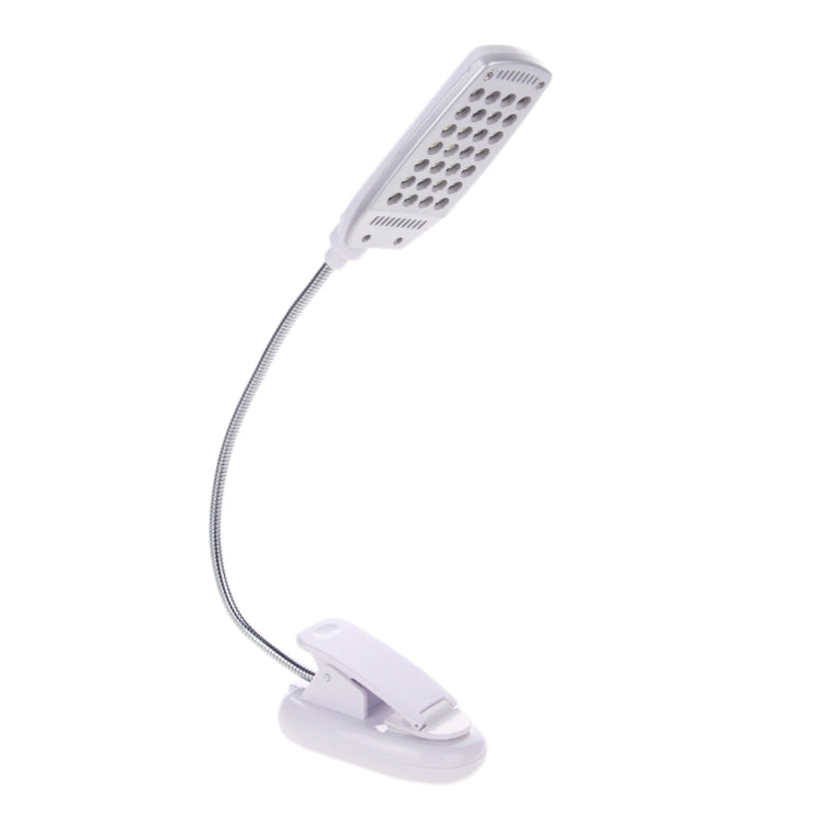 USB Folding Variety Bending Desk Light, 28 LED with Clip, Flexible Metal Tube