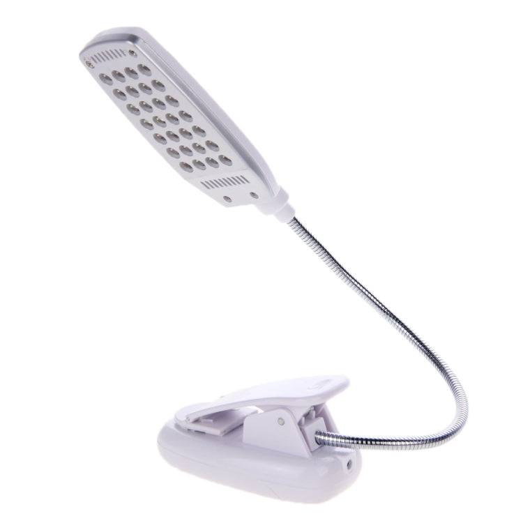 USB Folding Variety Bending Desk Light, 28 LED with Clip, Flexible Metal Tube