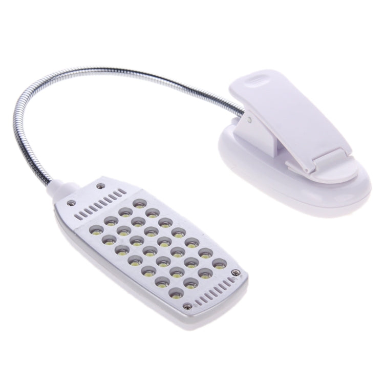 USB Folding Variety Bending Desk Light, 28 LED with Clip, Flexible Metal Tube