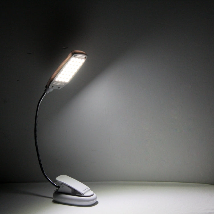USB Folding Variety Bending Desk Light, 28 LED with Clip, Flexible Metal Tube