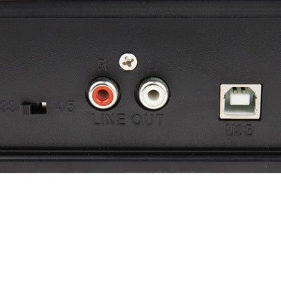 EC008B, USB Mini Phonograph / Turntable / Vinyl Turntables Audio Player, Support Turntable Convert LP Record to CD or MP3 Function(Black)
