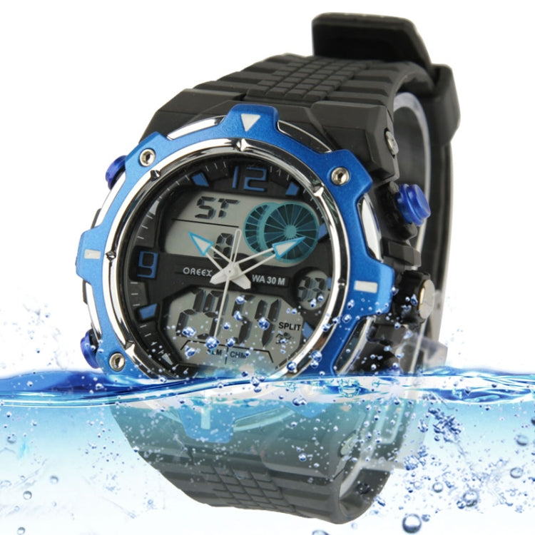 Sport Waterproof Watch with Stainless Steel Back Cover