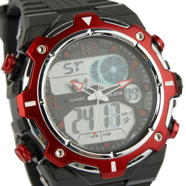 Sport Waterproof Watch with Stainless Steel Back Cover