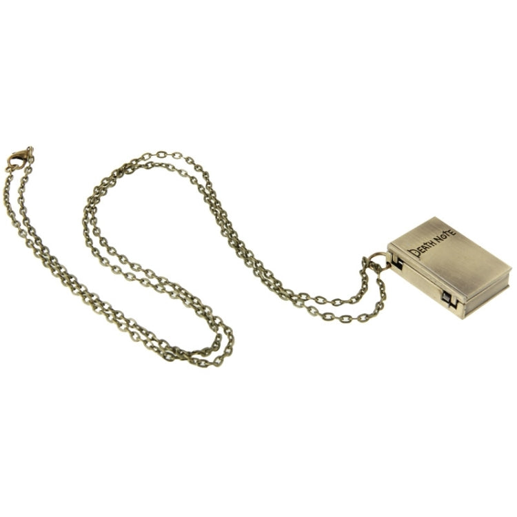 Vintage Unique Quartz Pocket Watch Death Note Pendant Necklace Watch