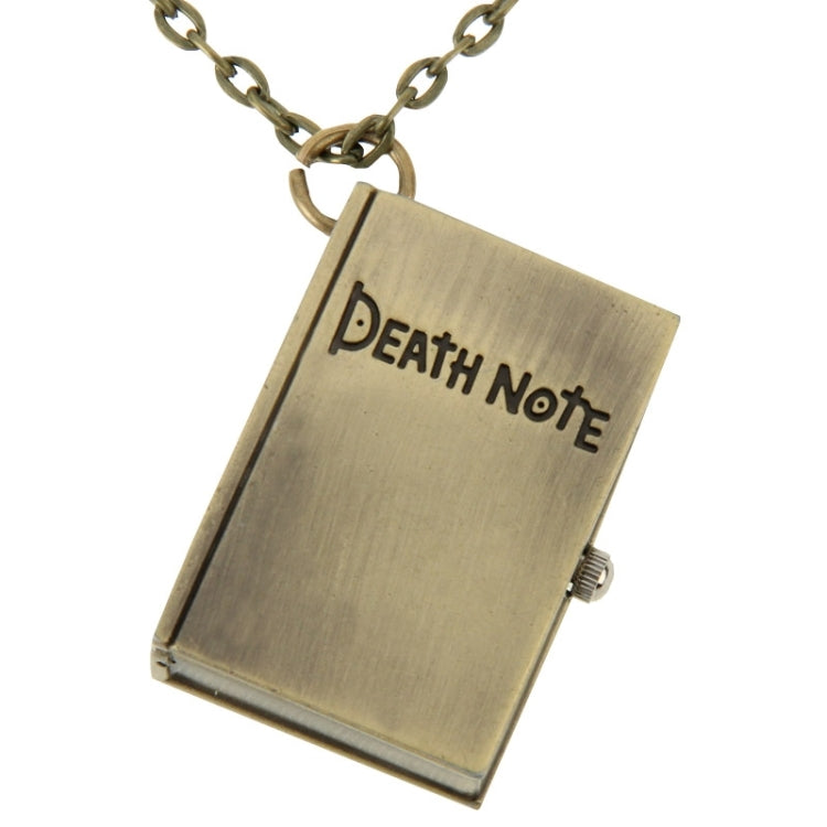 Vintage Unique Quartz Pocket Watch Death Note Pendant Necklace Watch