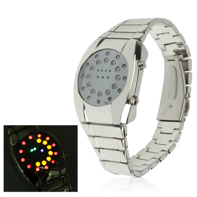Luxurious LED Watch Stainless Steel Wristwatch