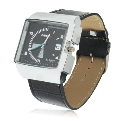 Stylish Quartz Wrist Watch with Leather Band