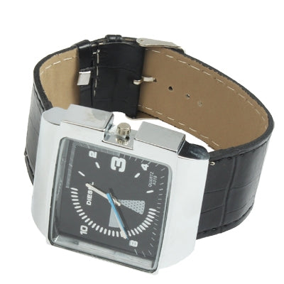 Stylish Quartz Wrist Watch with Leather Band