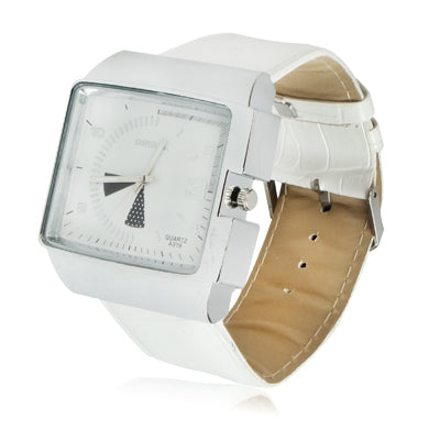 Stylish Quartz Wrist Watch with Leather Band
