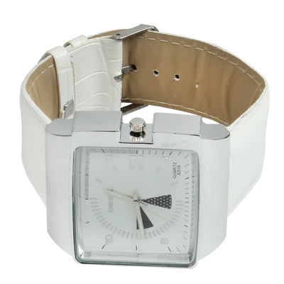 Stylish Quartz Wrist Watch with Leather Band
