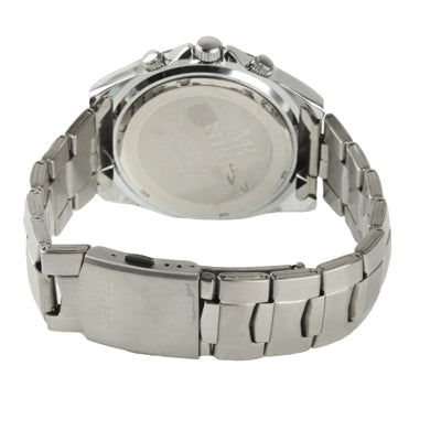 White Dial Men Quartz Watch with Stainless Watchband