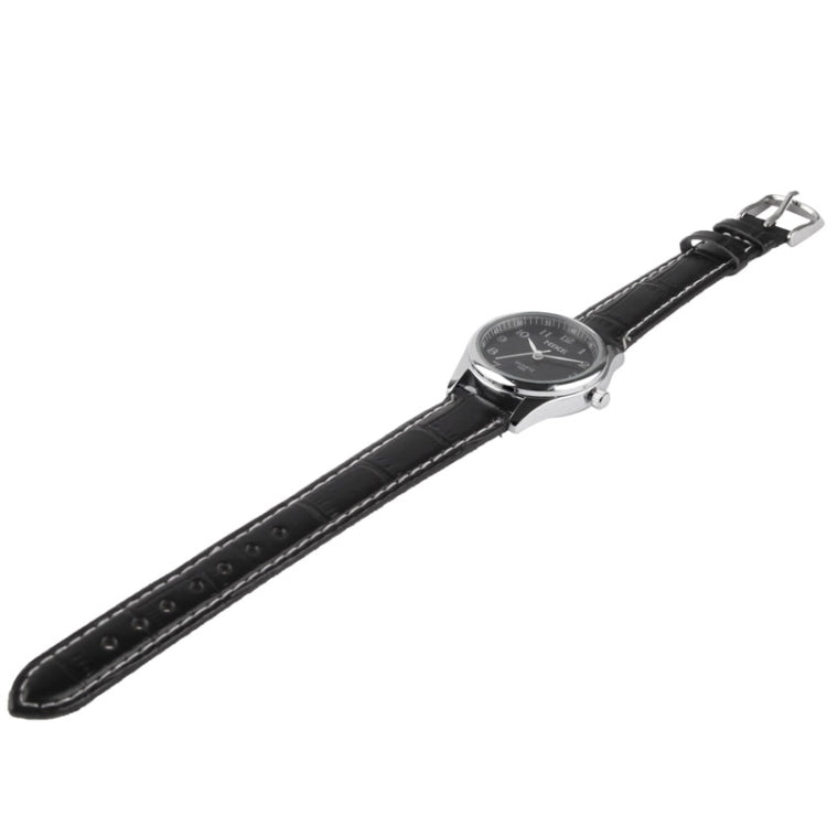 Black Dial Women Quartz Leather Watch / Couple Watch (8804)