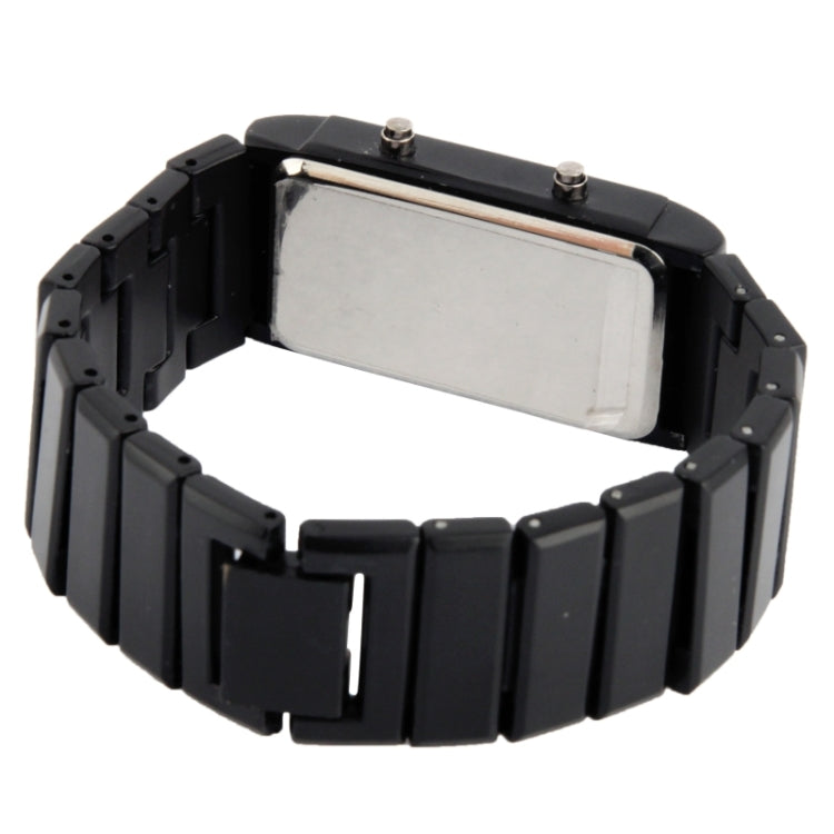 Daily Life Water Resist Blue LED Watch, Black