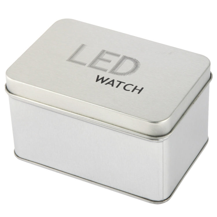 Daily Life Water Resist Blue LED Watch, Black