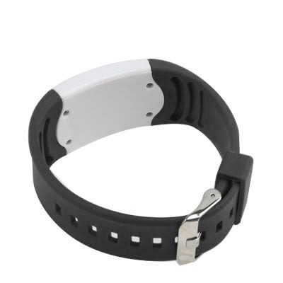 Blue LED Light Touch Button Watch with Silicon Watchband