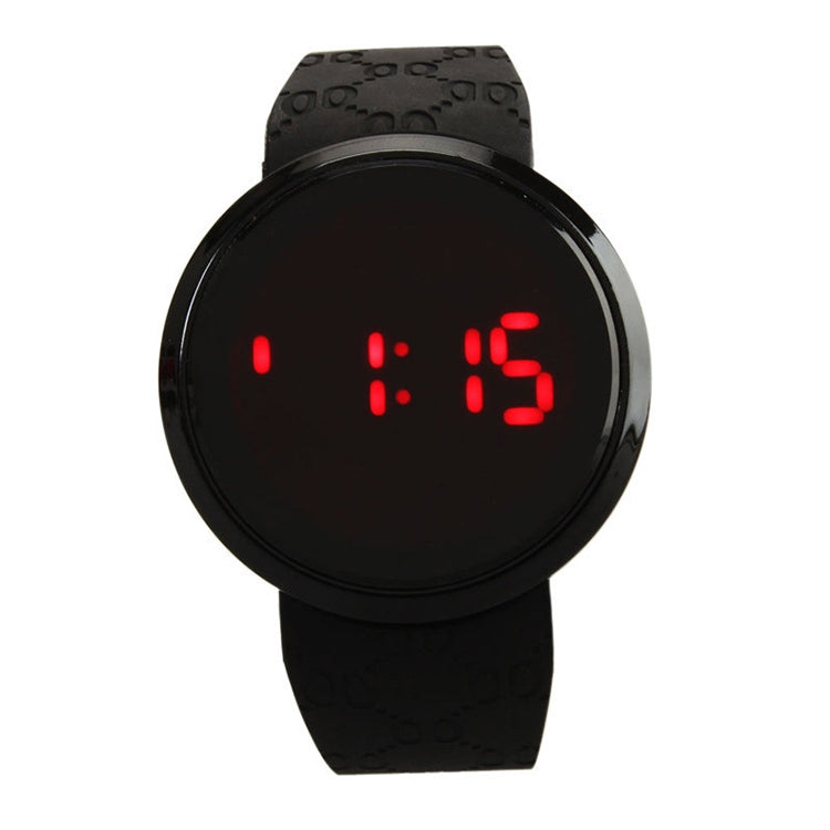 Touch Screen Unisex LED Digital Watch Wristwatch Timepiece Silicon Strap