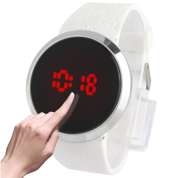 Touch Screen Unisex LED Digital Watch Wristwatch Timepiece Silicon Strap