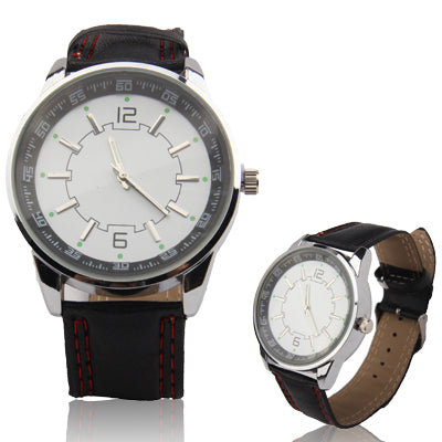 Unisex Quartz Wrist Watch with Leather Band Strap for Girl Boy