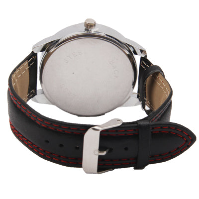 Unisex Quartz Wrist Watch with Leather Band Strap for Girl Boy