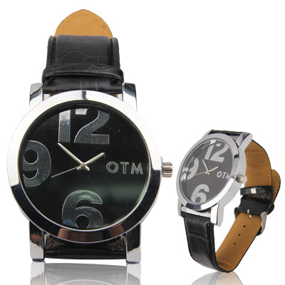 Digital Style Unisex Quartz Wrist Watch with Leather Band Strap for Girl Boy