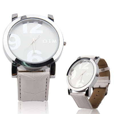 Digital Style Unisex Quartz Wrist Watch with Leather Band Strap for Girl Boy