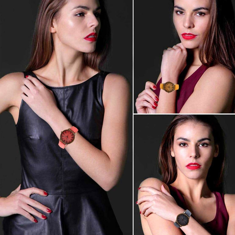 Denim Texture Style Round Dial Retro Digital Display Women & Men Quartz Watch with PU Leather Band