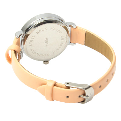 Quartz Wrist Watch + Synthetic Leather Strap Watch