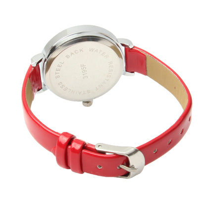 Quartz Wrist Watch + Synthetic Leather Strap Watch