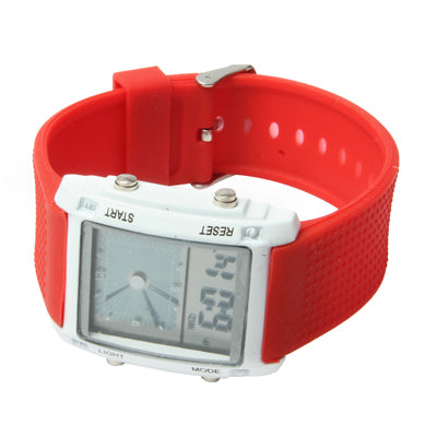 Dual LCD Display Colorful LED Digital Watch / Utility Chronograph Sport Watch