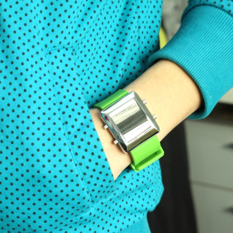 Fashion Digital LED Quartz Wrist Watch(Green)