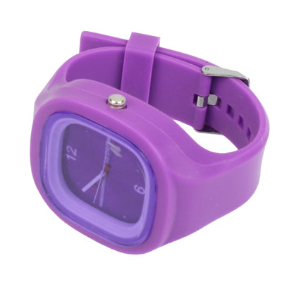 Stylish Jelly Style Quartz Wrist Watch with Silicone Band