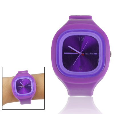 Stylish Jelly Style Quartz Wrist Watch with Silicone Band