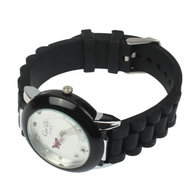 Stylish Butterfly Style Quartz Wrist Watch with Diamond Dial