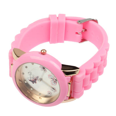 Stylish Butterfly Style Quartz Wrist Watch with Diamond Dial