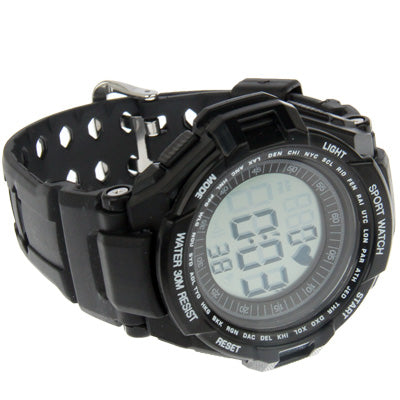 Sport Watch with Heart Rate Monitor (Black)